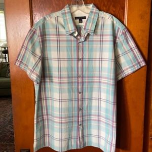Banana Republic Shirt Sleeve Shirt Plaid XL